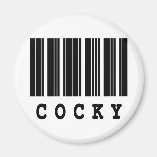 Aimant conception de code-barres prétentieuse (Devant)