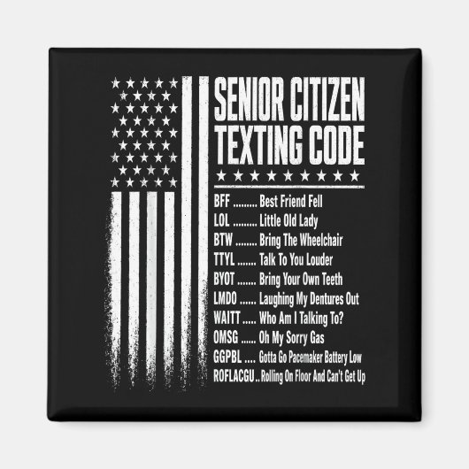 Aimant Conception de code de messagerie texte pour citoye (Devant)