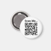 Aimant Conception de code QR (Recto/Verso)