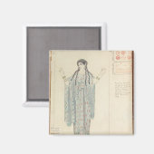 Aimant Conception de costume de dame en attente pour Hipp (Recto/Verso)