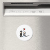 Aimant Conception de couple "Wedding Day" (In Situ (Lave-vaisselle))