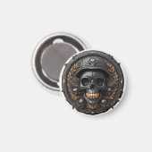 Aimant Conception de crâne complexe (Recto/Verso)