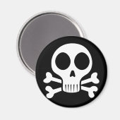 Aimant Conception de crâne de pirate (Recto/Verso)