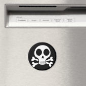 Aimant Conception de crâne de pirate (In Situ (Lave-vaisselle))