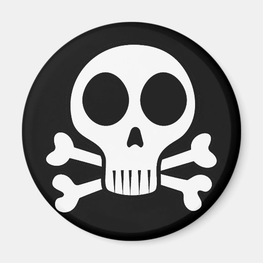 Aimant Conception de crâne de pirate (Devant)
