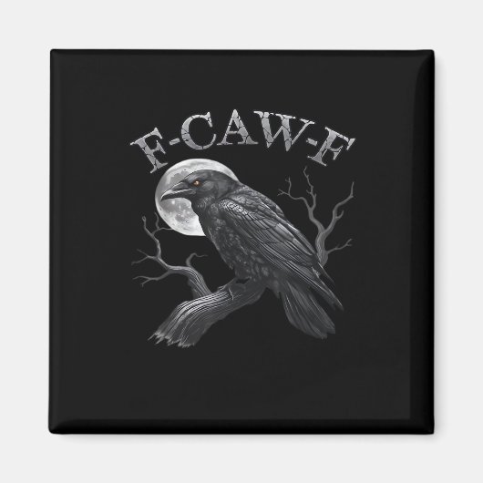 Aimant Conception de design classique gothique cool F-Caw (Devant)