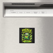 Aimant conception de dessin animé de monstre de cornichon (In Situ (Lave-vaisselle))