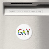 Aimant Conception de Doodle Gay (In Situ (Lave-vaisselle))