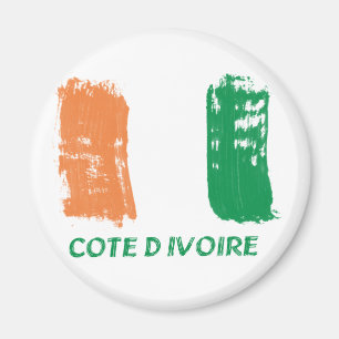 Aimant Conception de drapeau de Cote d'Ivore