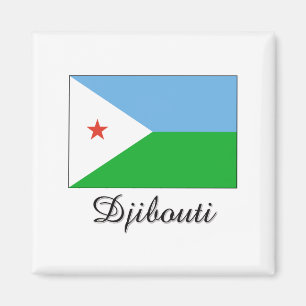Aimant Conception de drapeau de Djibouti
