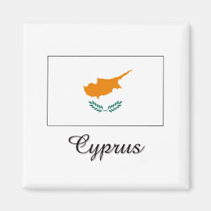 Aimant Conception de drapeau de la Chypre