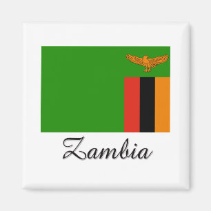 Aimant Conception de drapeau de la Zambie
