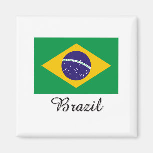 Aimant Conception de drapeau du Brésil