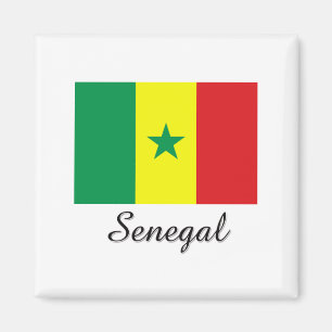 Aimant Conception de drapeau du Sénégal