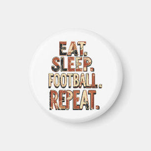Aimant Conception de fan de football vintage Graphique