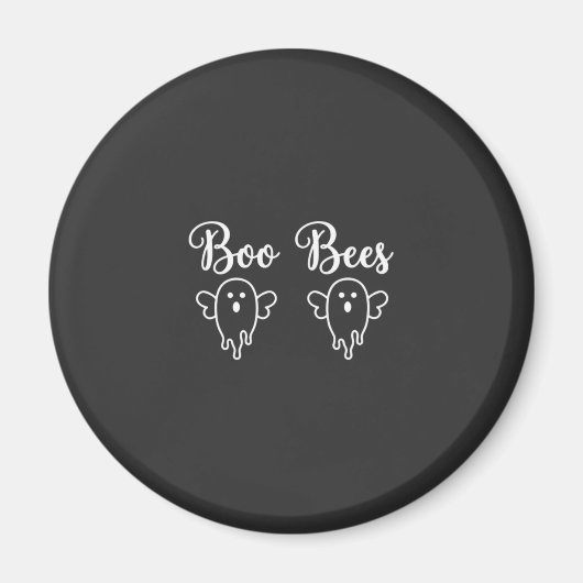 Aimant Conception de fantôme d'Halloween de Boo Bees (Devant)