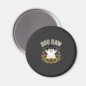 Aimant Conception de fantôme Halloween Western Boo Haw (Recto/Verso)