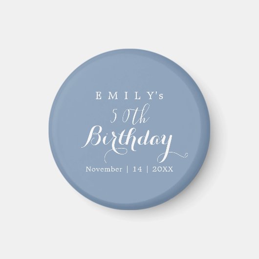 Aimant Conception de fête d'anniversaire en typographie m (Devant)