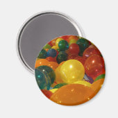 Aimant Conception de fête de ballons colorés (Recto/Verso)