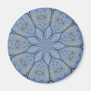 Aimant Conception de fleur de Lotus bleu
