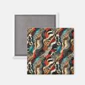 Aimant Conception de fusion d'impression animale élégante (Recto/Verso)