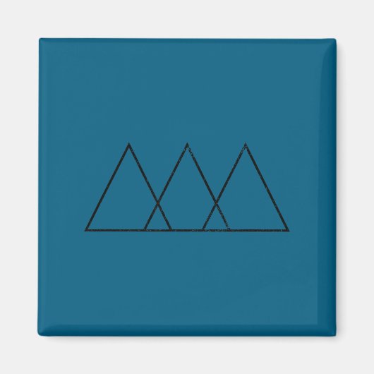 Aimant Conception de géométrie de triangles superposés gé (Devant)