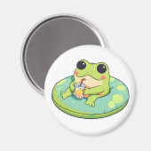 Aimant Conception de grenouille chibi mignonne pour une j (Recto/Verso)