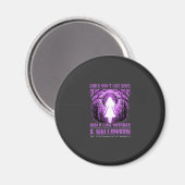 Aimant Conception de Halloween pour filles comme des sorc (Recto/Verso)