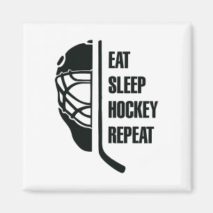 Aimant Conception de hockey noir pour joueur de hockey su