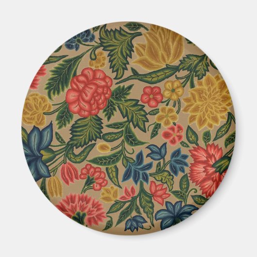 Aimant Conception de jardin d'art floral vintage (Devant)