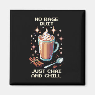 Aimant Conception de joueur d'art pixel Chai détendu sans