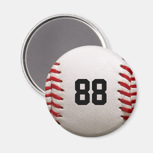 Aimant Conception de joueur de baseball avec numéro de ma