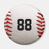 Aimant Conception de joueur de baseball avec numéro de ma (Devant)