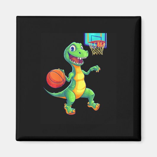 Aimant Conception de joueur de squelette de dinosaure lud (Devant)