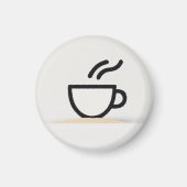Aimant Conception de la coupe de café Abstraite (Devant)
