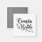 Aimant Conception de la fête de douche de mariage assorti (Recto/Verso)