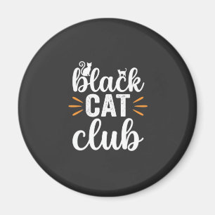 Aimant Conception de la fête d'Halloween du Club Chat Noi