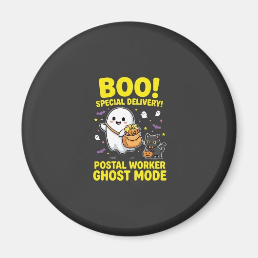 Aimant Conception de la fête d'Halloween en mode fantôme (Devant)
