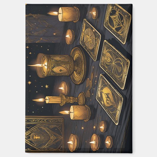 Aimant Conception de la lecture de Tarot (Recto)