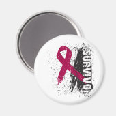 Aimant Conception de la peinture - Myélome multiple Survi (Recto/Verso)