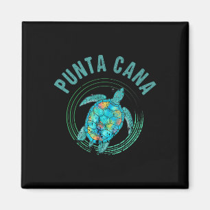 Aimant Conception de la plage de Punta Cana Tortue de mer