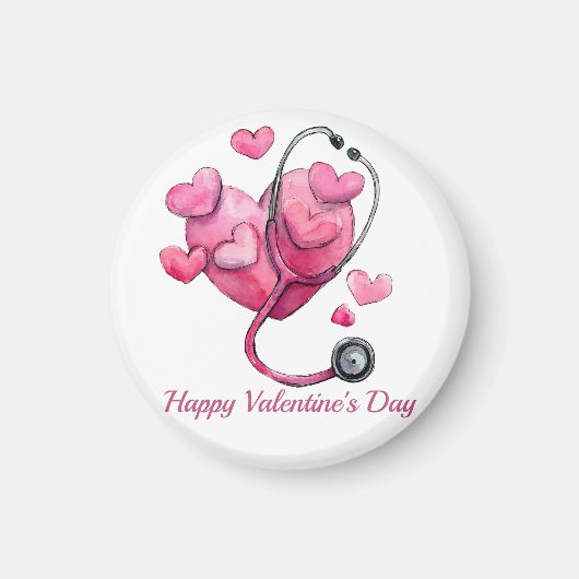 Aimant Conception de la Saint-Valentin pour guérir les cœ (Devant)