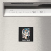 Aimant Conception de l'astronaute mondiale (In Situ (Lave-vaisselle))
