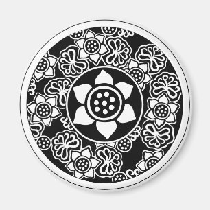 Aimant Conception de Lotus de Chinois