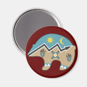 Aimant Conception de l'ours tribal (Recto/Verso)