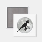 Aimant Conception de lune volante Trex drôle (Recto/Verso)