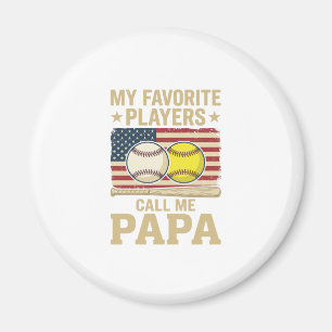 Aimant Conception de maillot de baseball de softball Vint