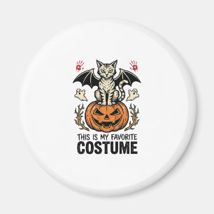 Aimant Conception de maillot de costume de chat de pumpki