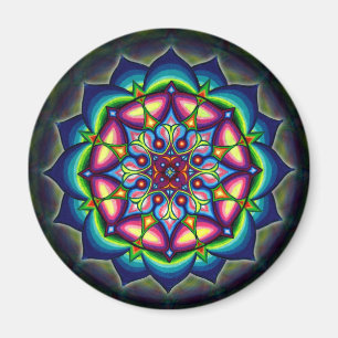 Aimant Conception de mandala de Lotus de conception de