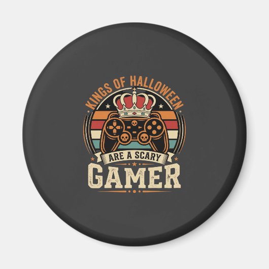 Aimant Conception de manette rétro du roi des joueurs Hal (Devant)